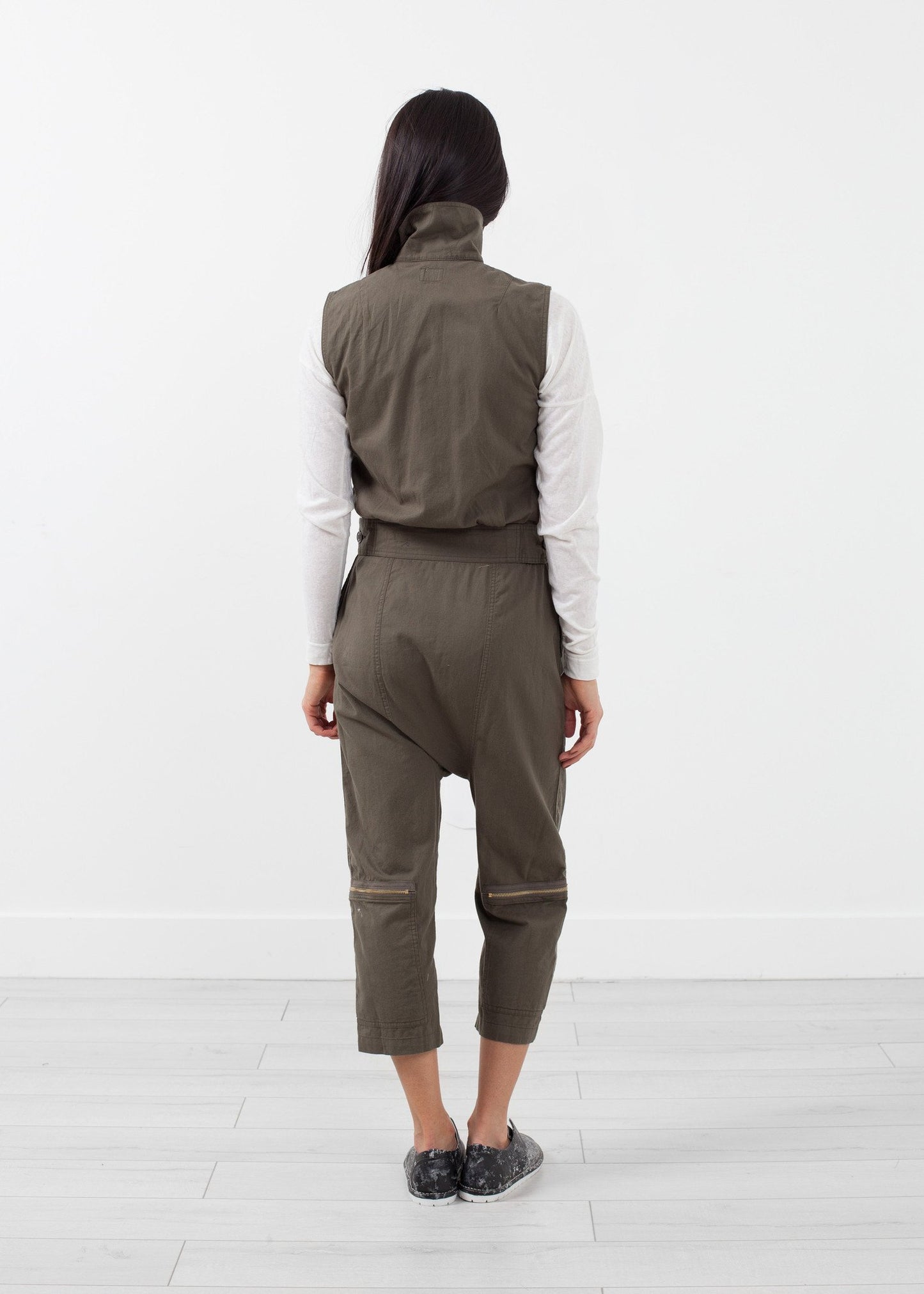 Sleeveless Harem Flightsuit - annaclothes
