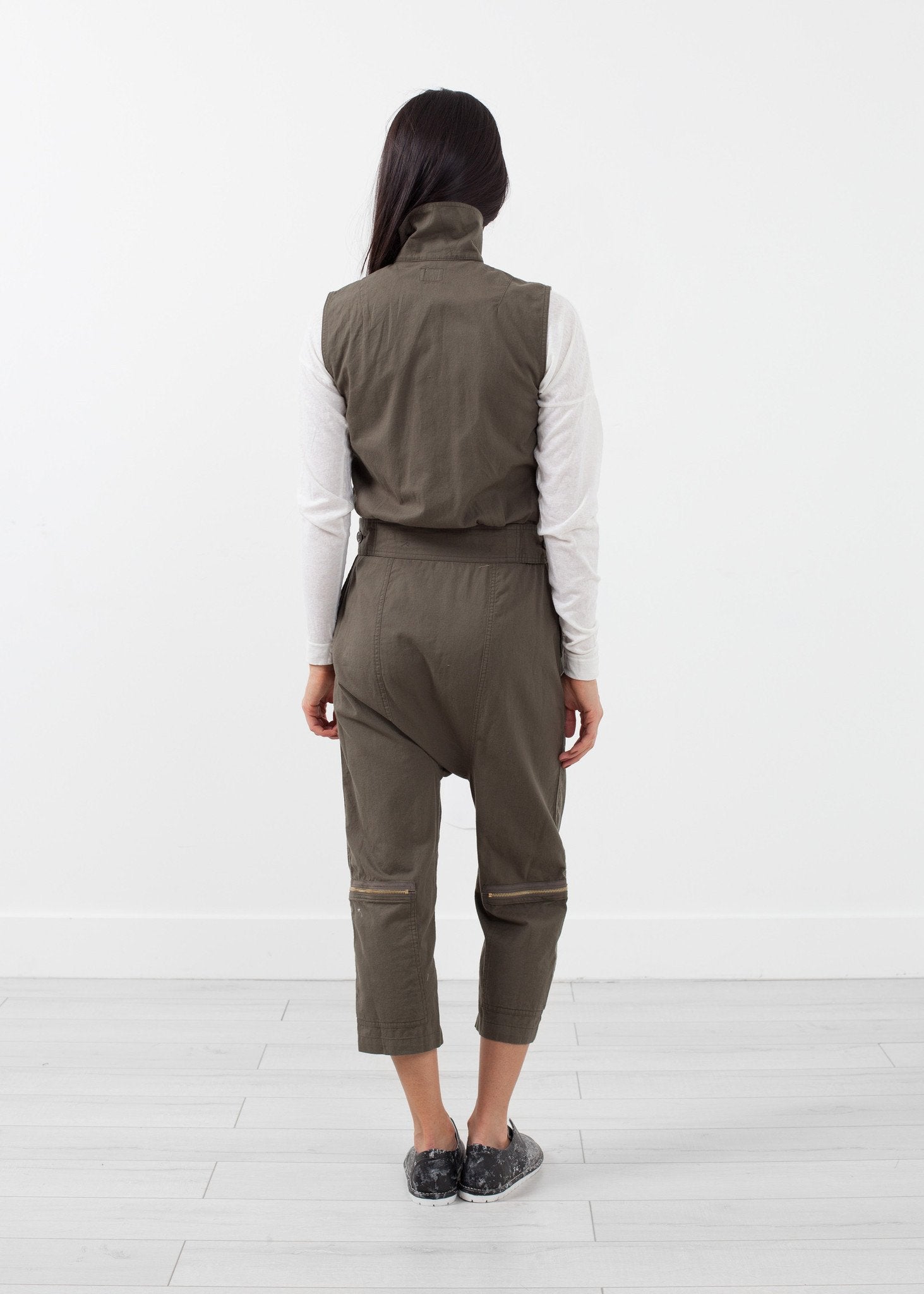 Sleeveless Harem Flightsuit - annaclothes