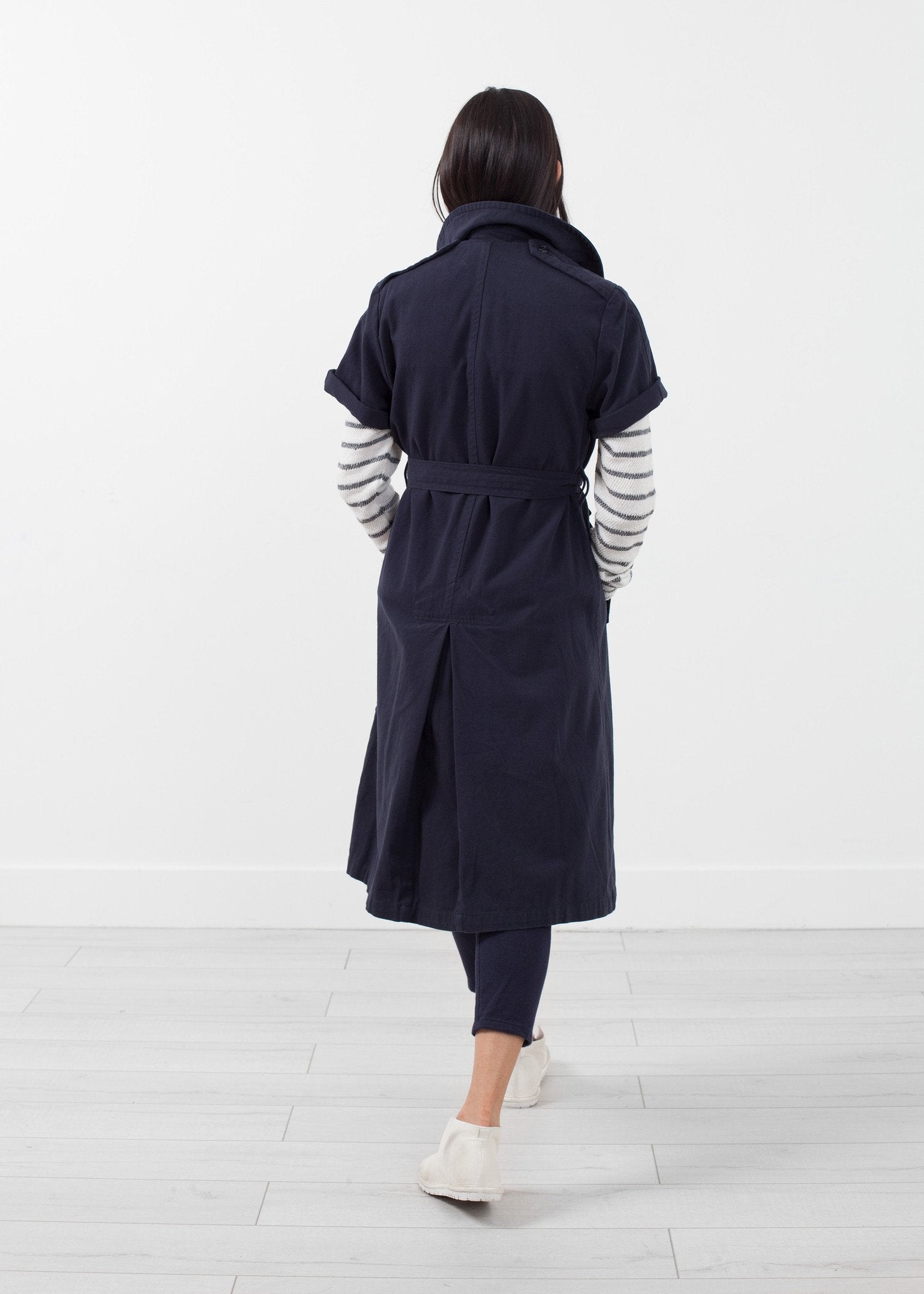 Rolled Sleeve Trenchcoat - annaclothes
