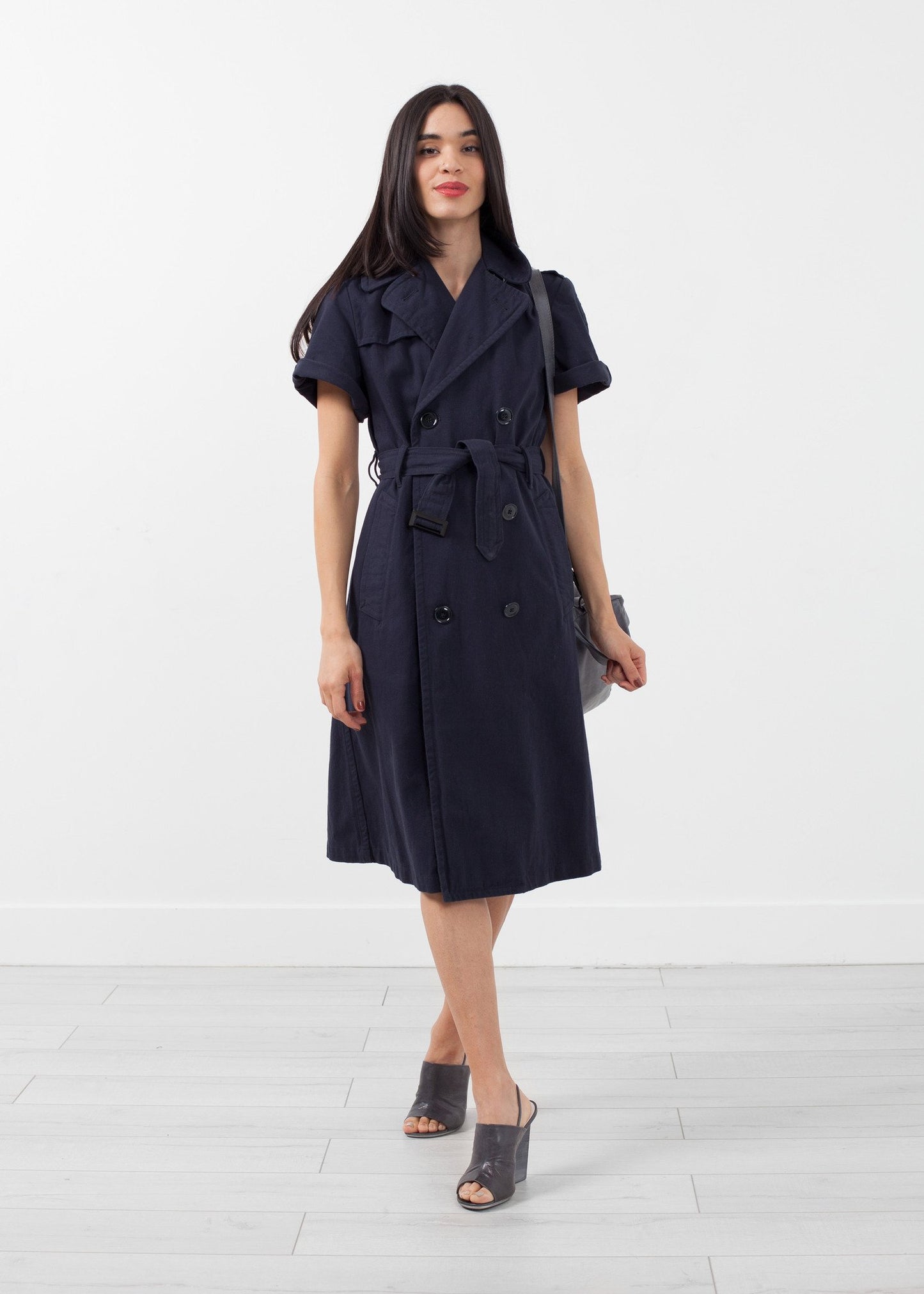 Rolled Sleeve Trenchcoat - annaclothes