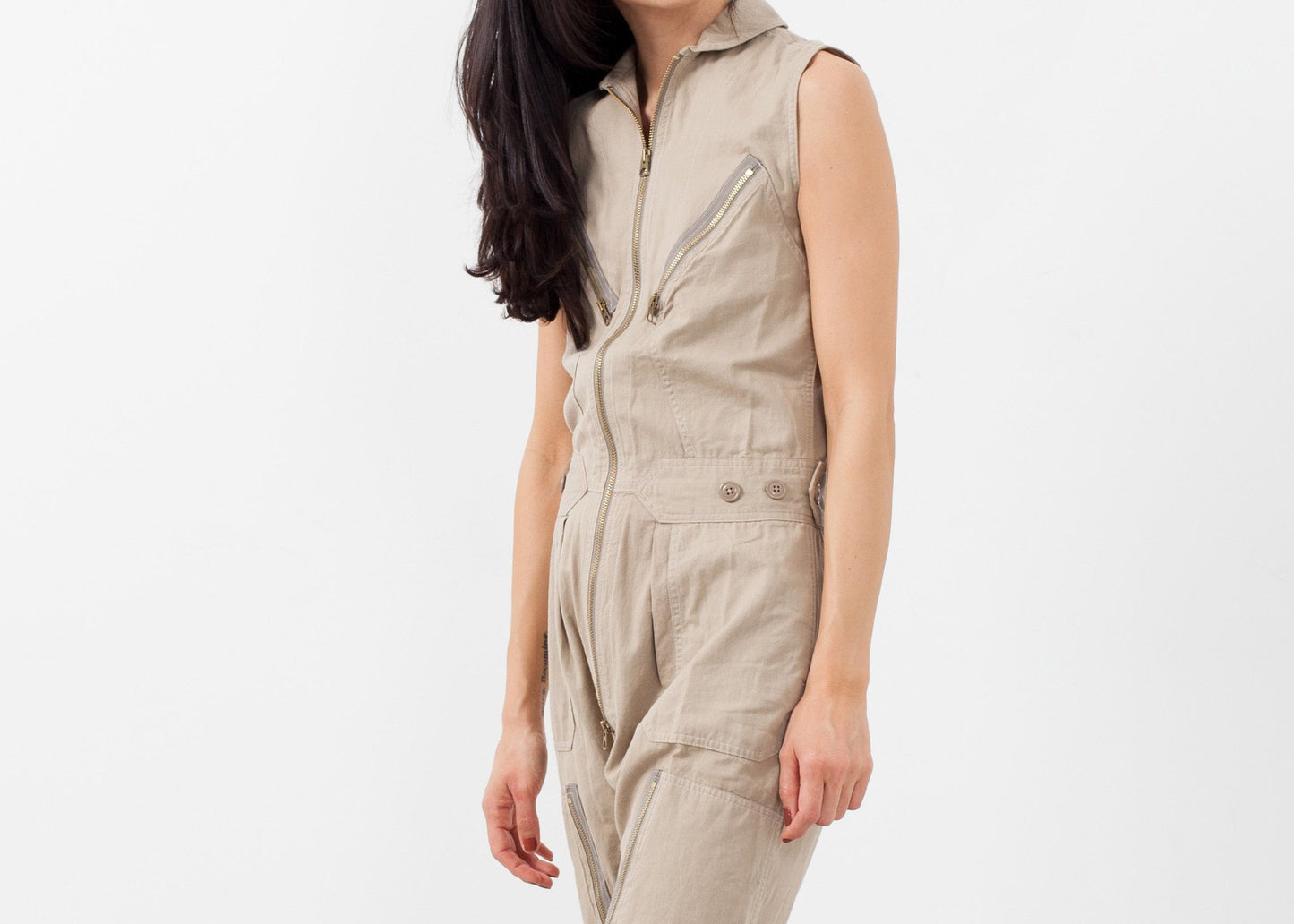 Sleeveless Harem Flightsuit - annaclothes