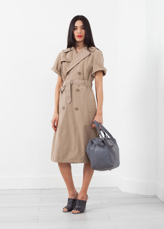 Rolled Sleeve Trenchcoat - annaclothes