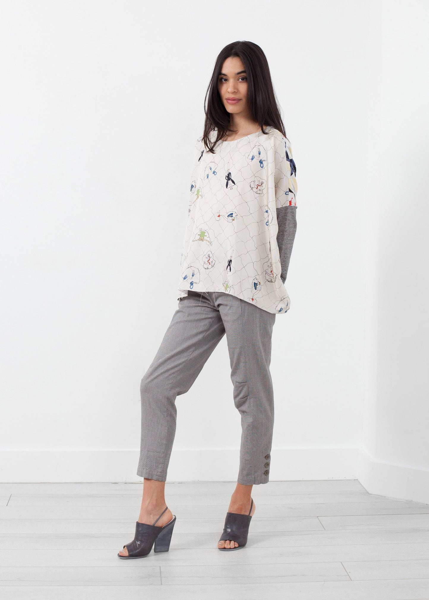 Long Sleeve Box Blouse - annaclothes