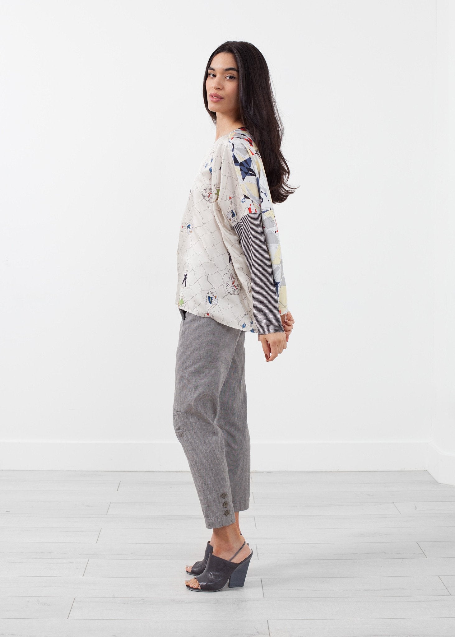 Long Sleeve Box Blouse - annaclothes