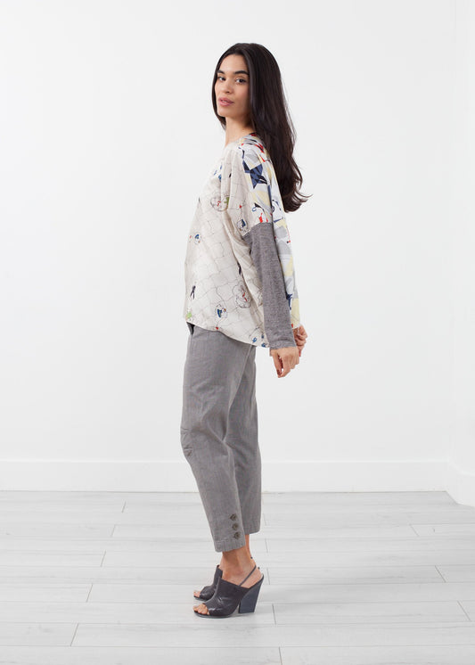 Long Sleeve Box Blouse - annaclothes