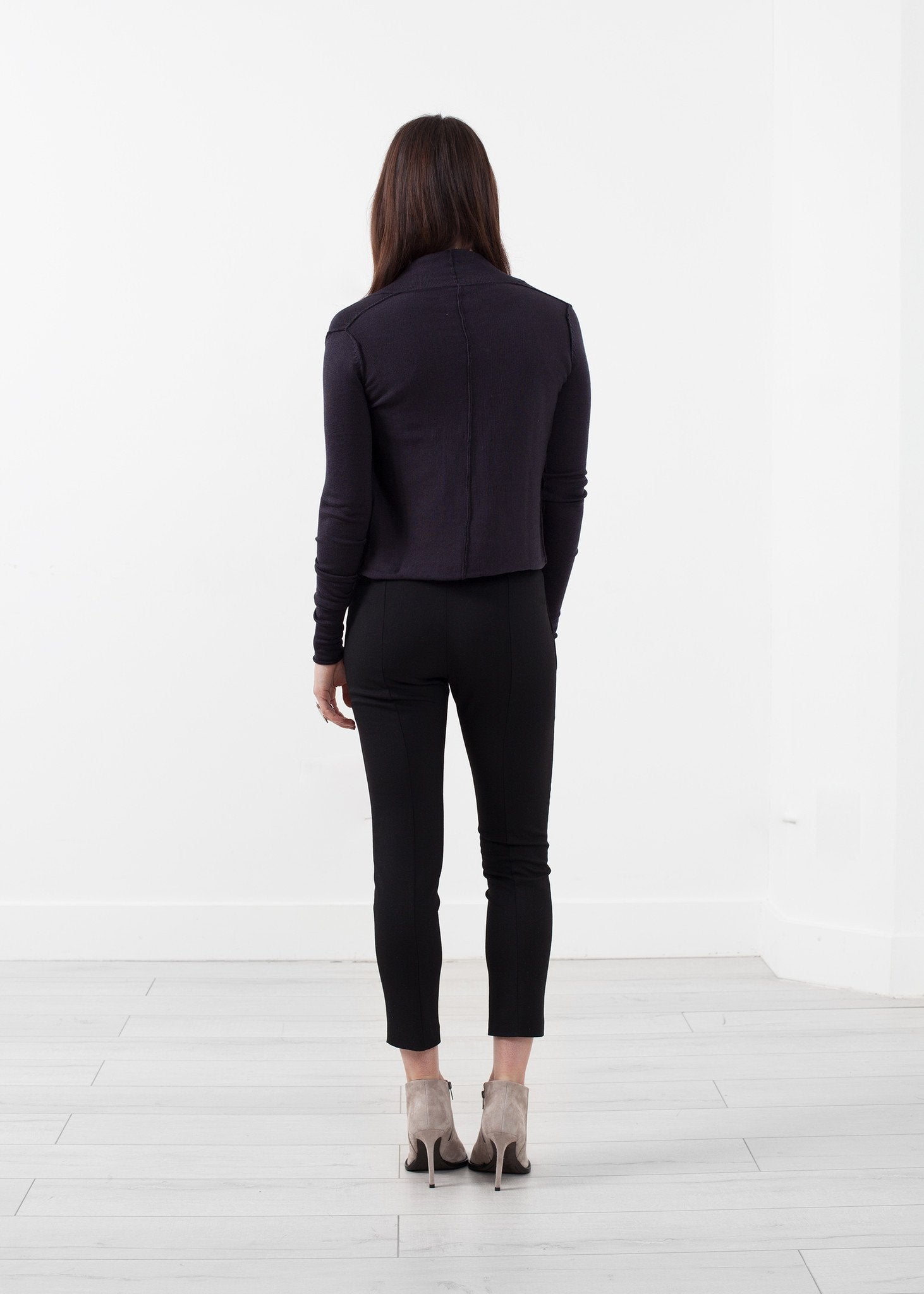 Cropped Shawl Cardigan - annaclothes