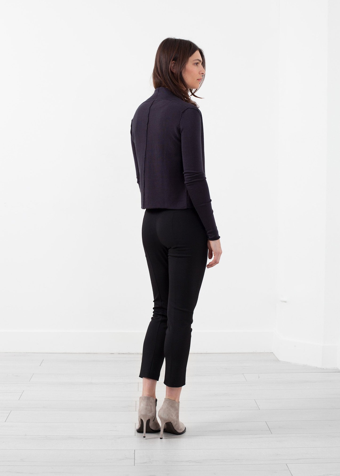 Cropped Shawl Cardigan - annaclothes