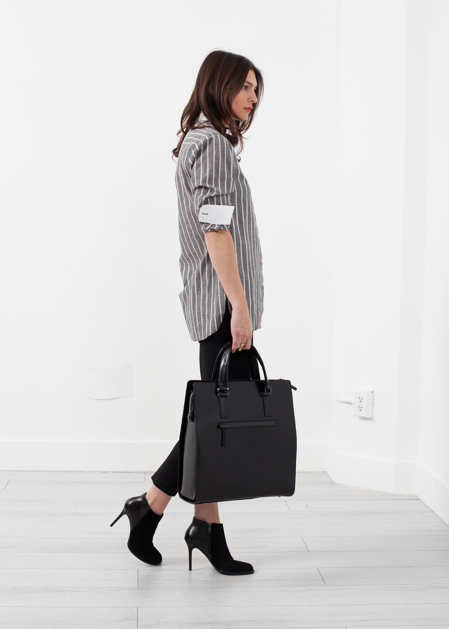 Striped Tuxedo Shirt - annaclothes
