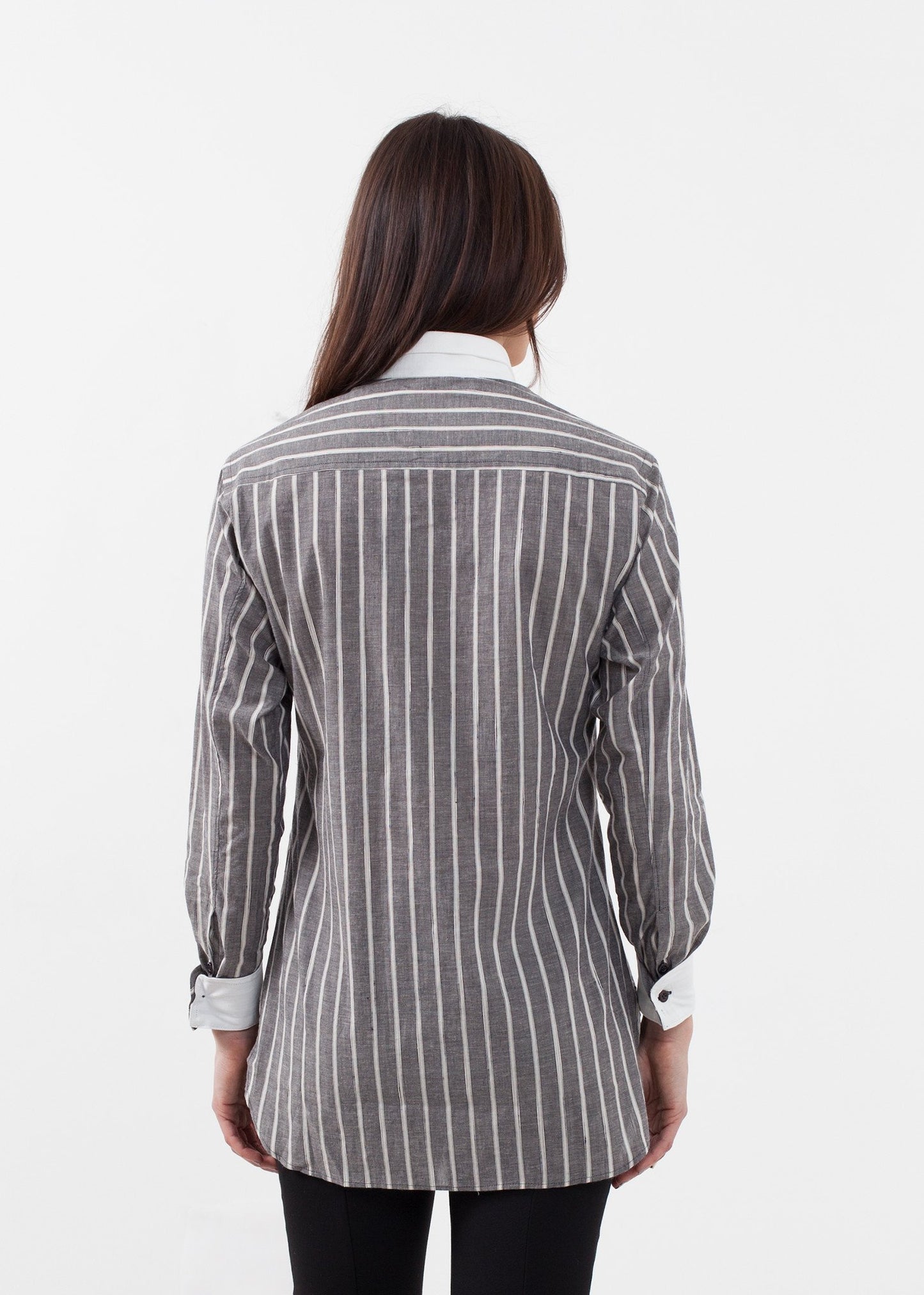 Striped Tuxedo Shirt - annaclothes