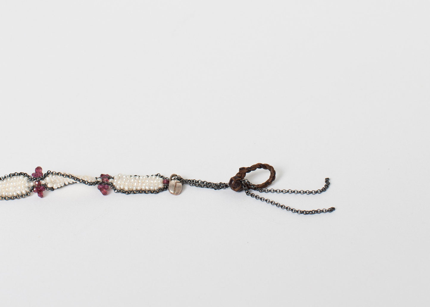 Garnet Bracelet in Frothy Pearl - annaclothes