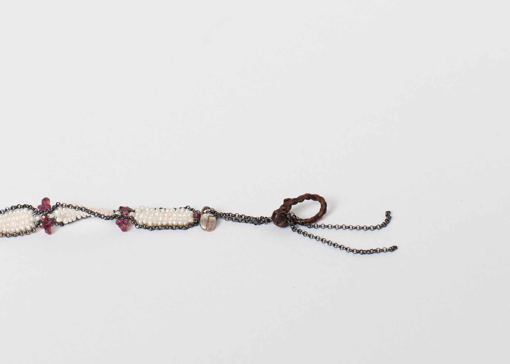 Garnet Bracelet in Frothy Pearl - annaclothes