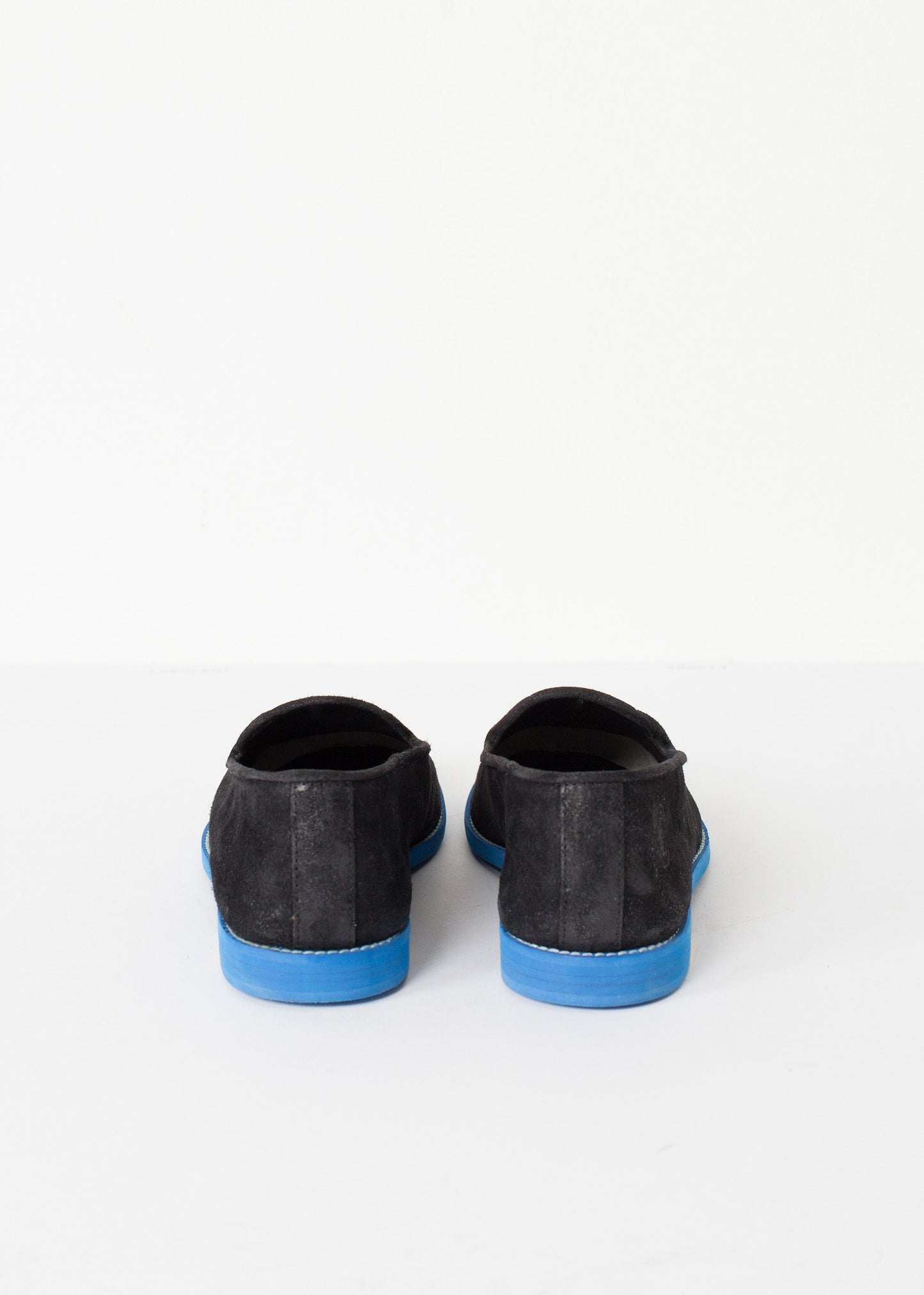 Suede Loafers - Black/Blue - annaclothes