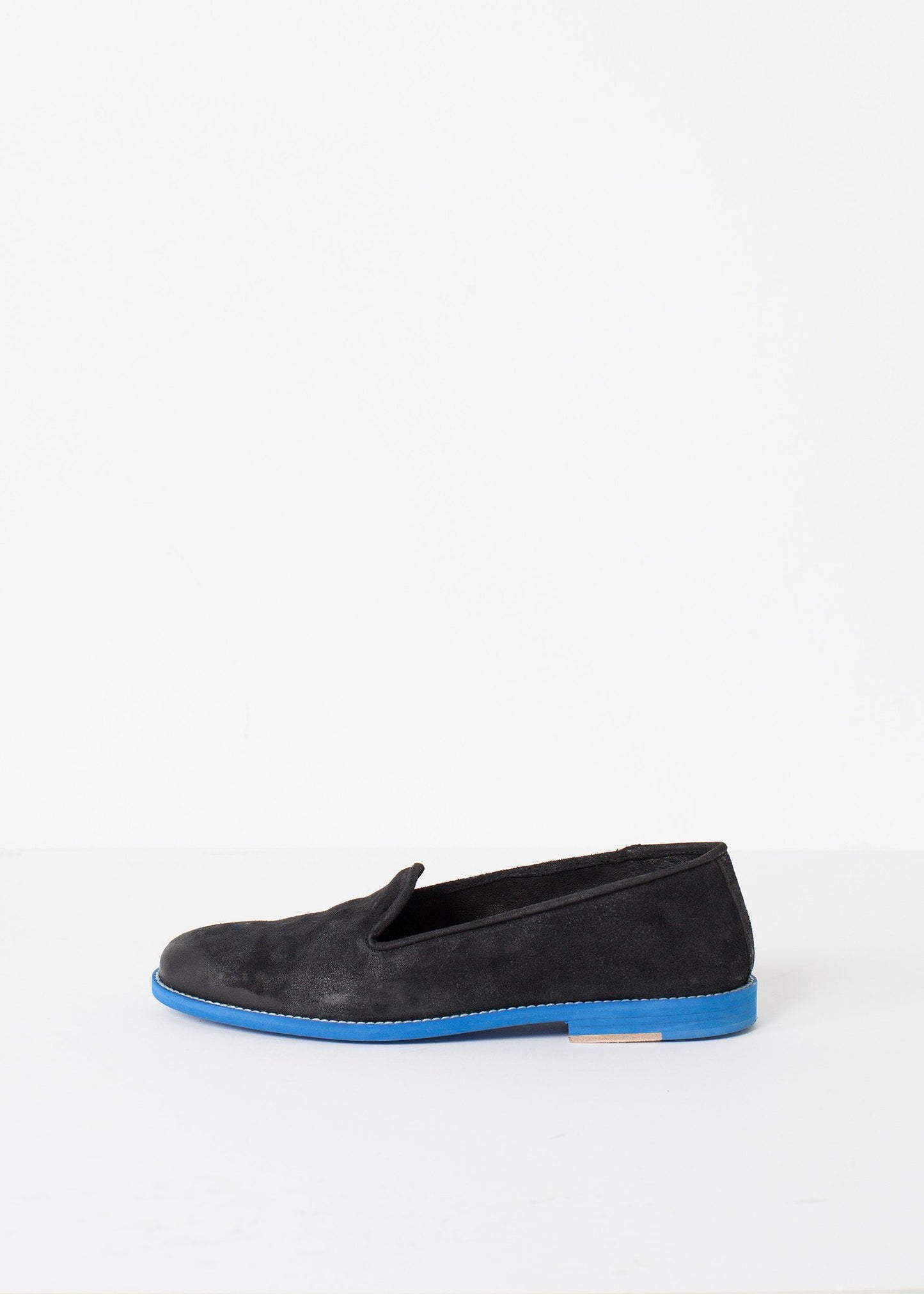 Suede Loafers - Black/Blue - annaclothes