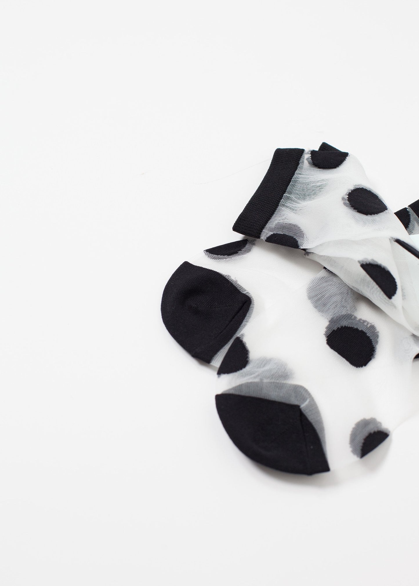 Large Polka Dot Sheer Crew - annaclothes
