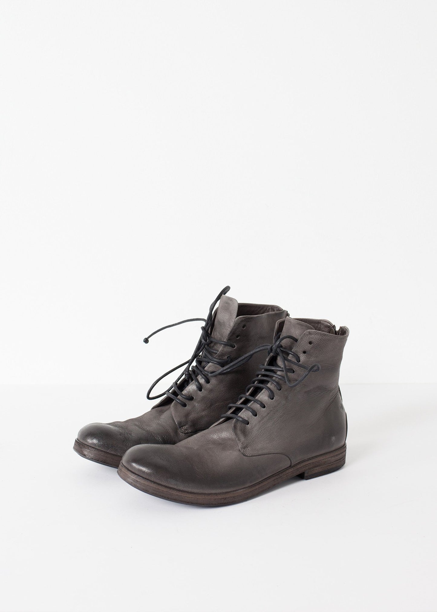 Listello Lace-Up Boot in Slate Grey - annaclothes