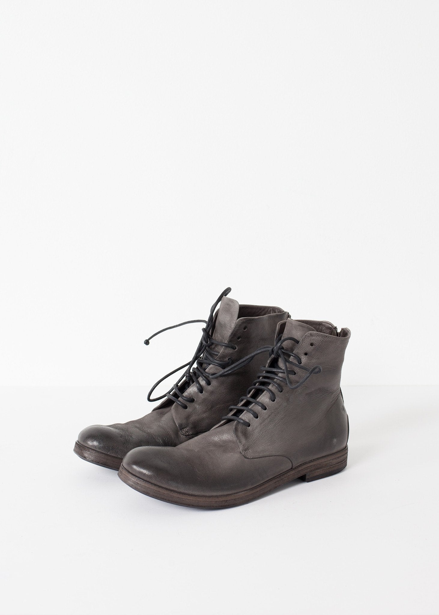 Listello Lace-Up Boot in Slate Grey - annaclothes