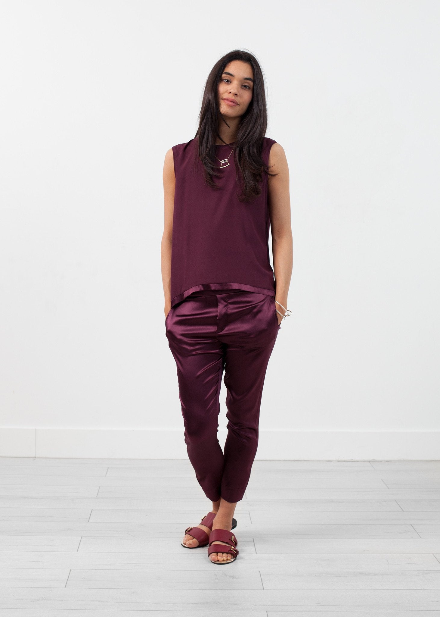 Silk Pullup Pant - annaclothes