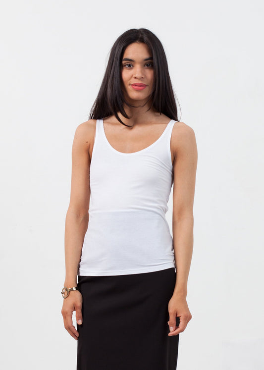 Feather Ribbed Tank - annaclothes
