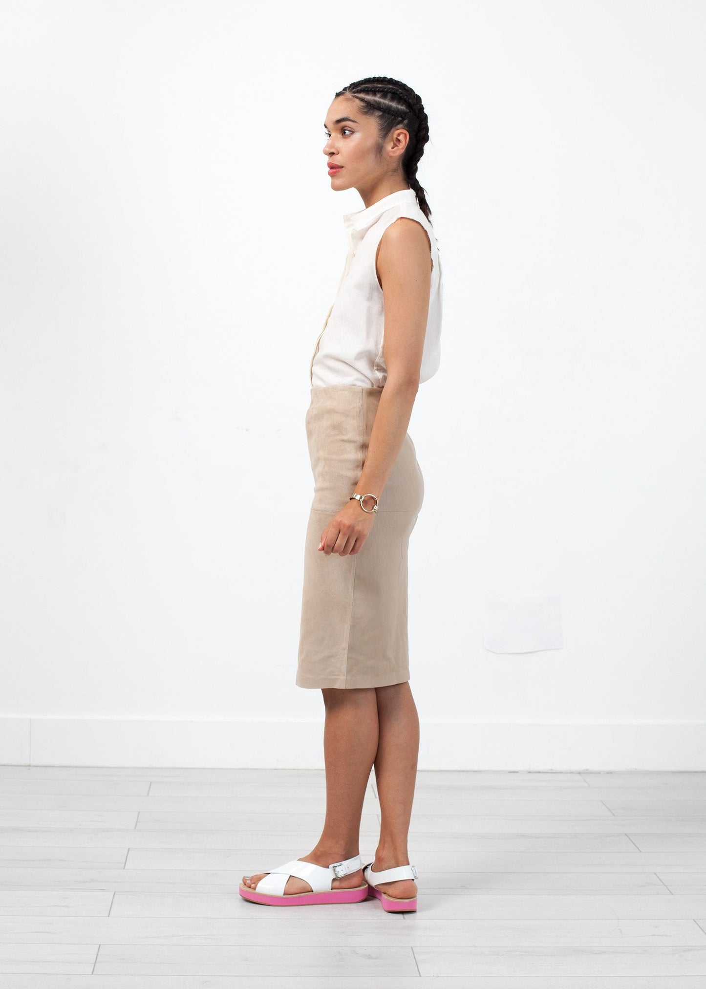 Floridia Leather Skirt - annaclothes