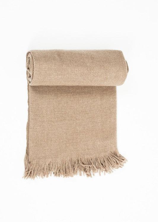 Cashmere Tassel Blanket in Brown - annaclothes