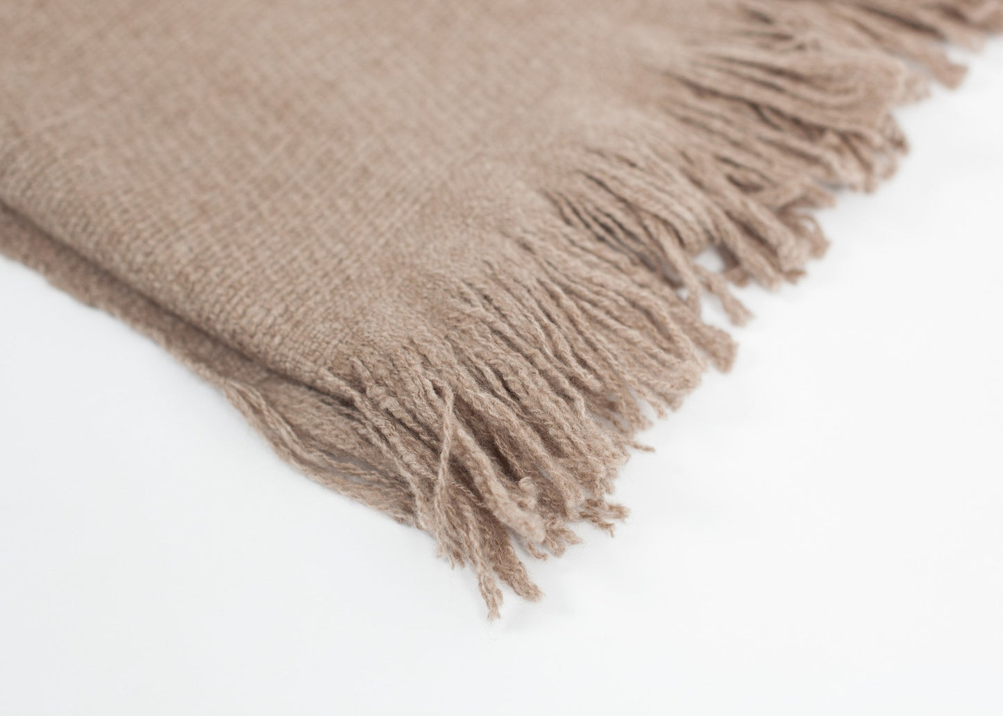 Cashmere Tassel Blanket in Brown - annaclothes