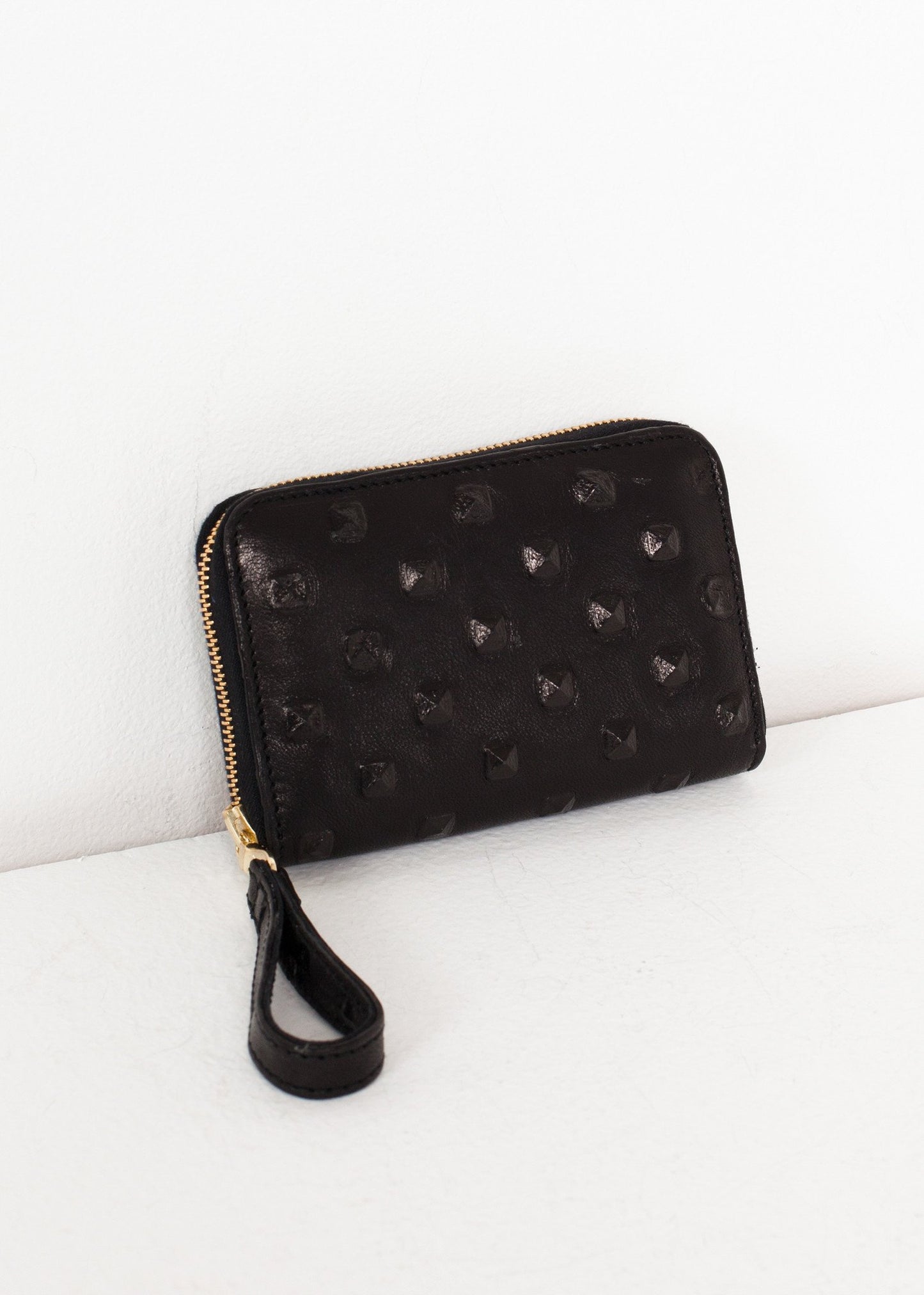 Elodie Leather Wallet in Black - annaclothes