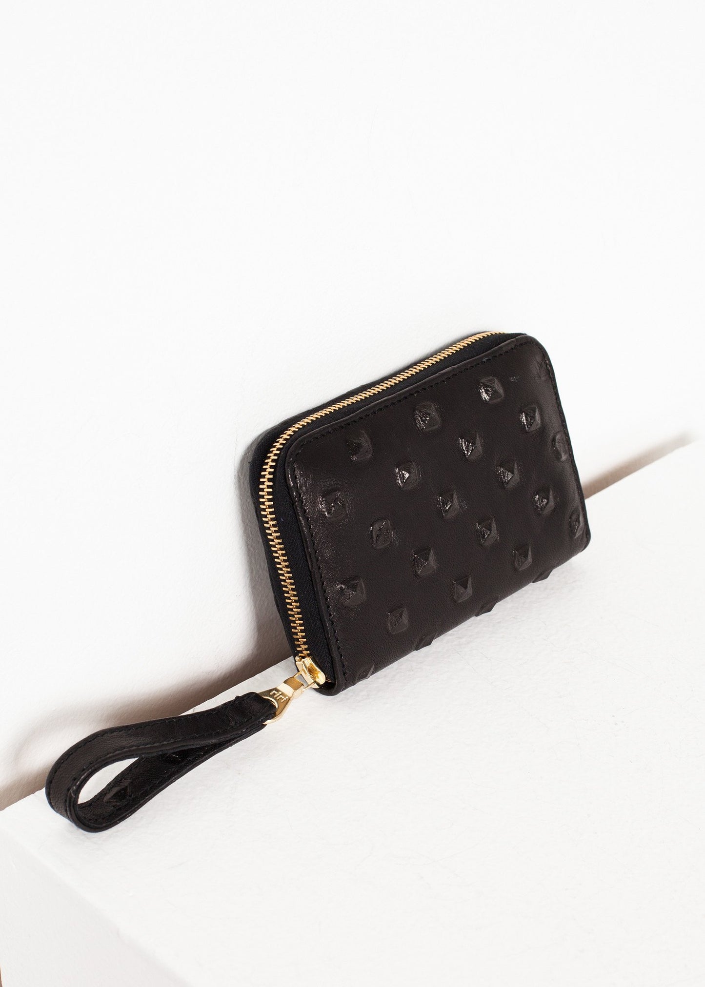 Elodie Leather Wallet in Black - annaclothes