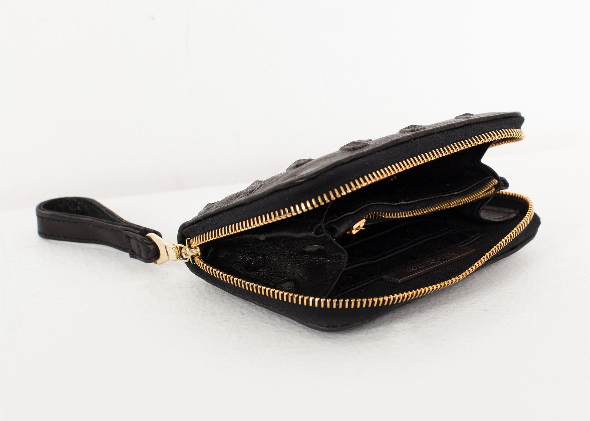 Elodie Leather Wallet in Black - annaclothes