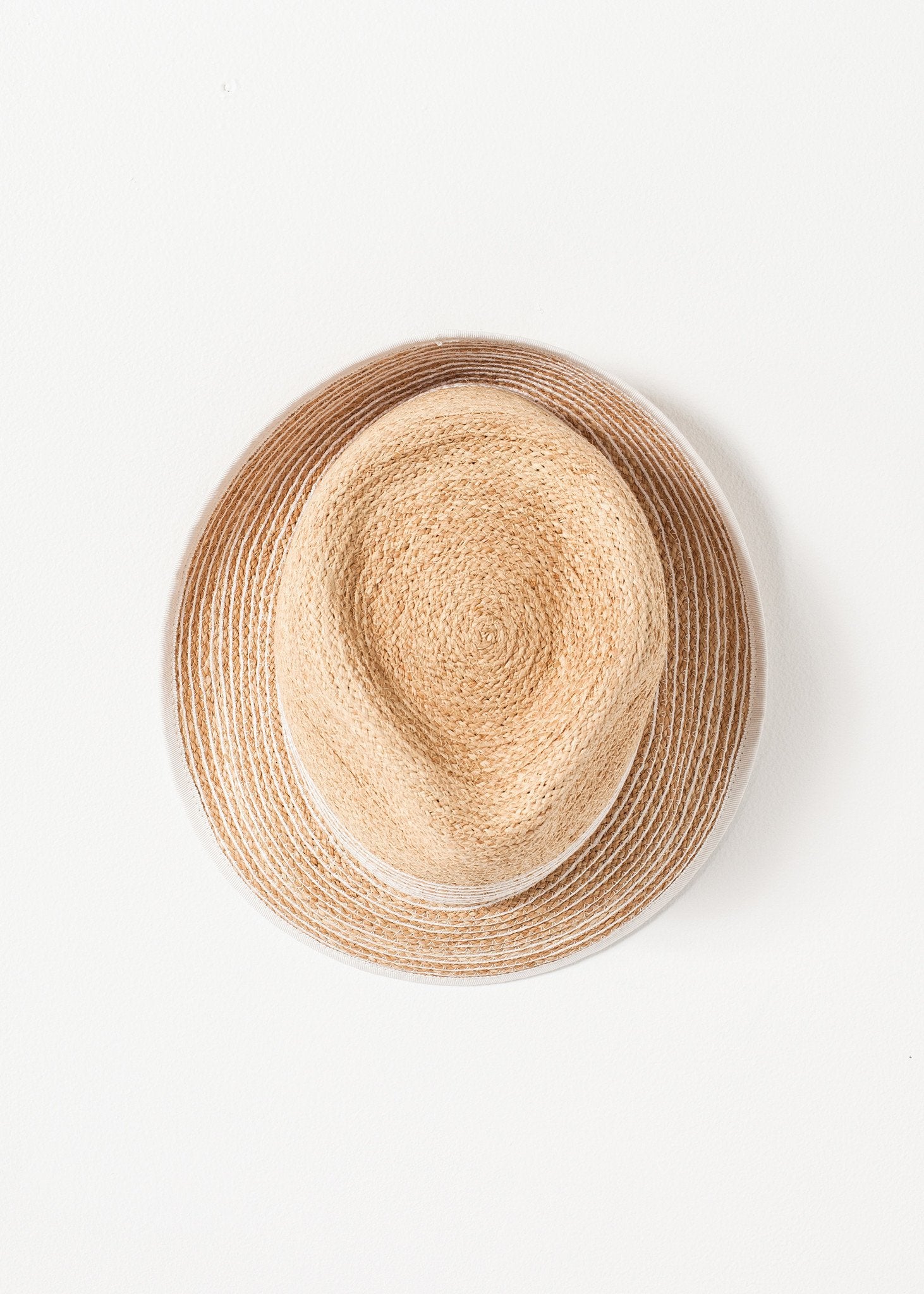 Washboard Hat in Straw/White - annaclothes