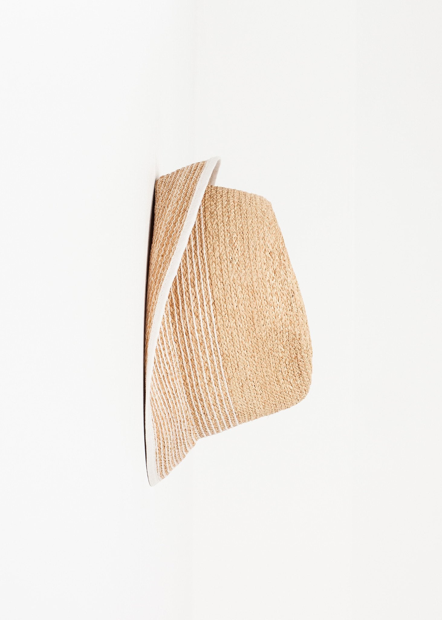 Washboard Hat in Straw/White - annaclothes