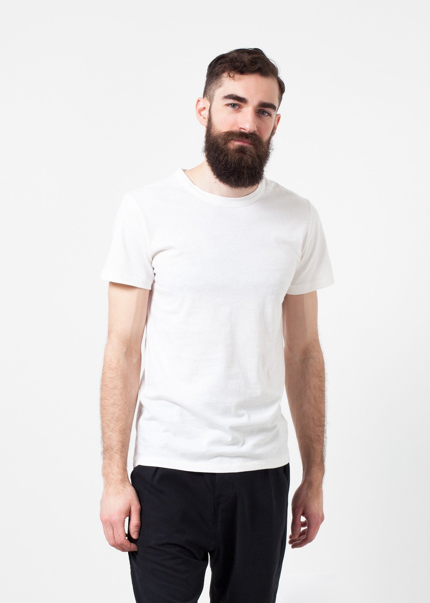 Comfort Tee in White Wool Blend - annaclothes