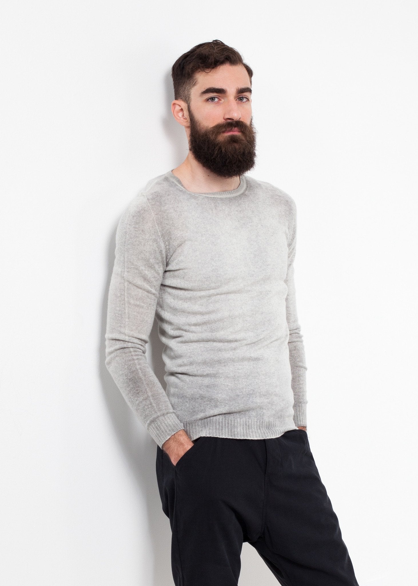 Mottled Cashmere Crewneck - annaclothes