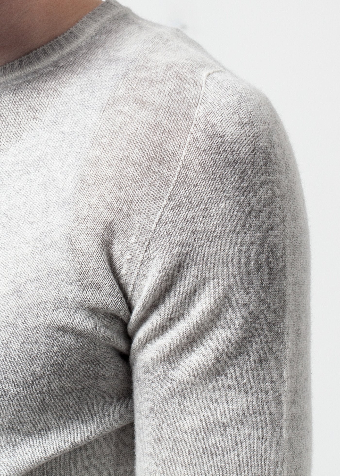 Mottled Cashmere Crewneck - annaclothes