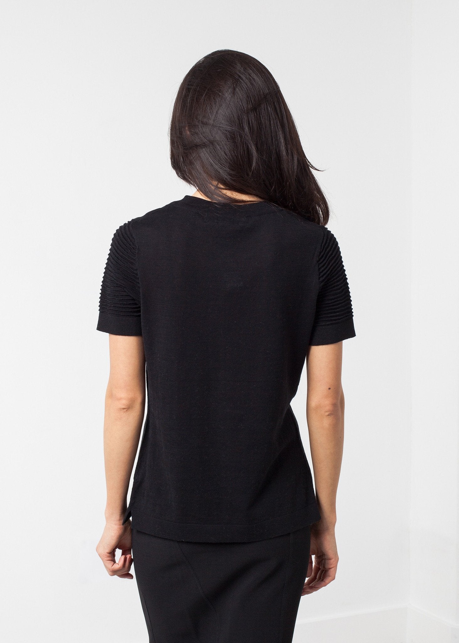 Ribbed Short Sleeve Knit - annaclothes