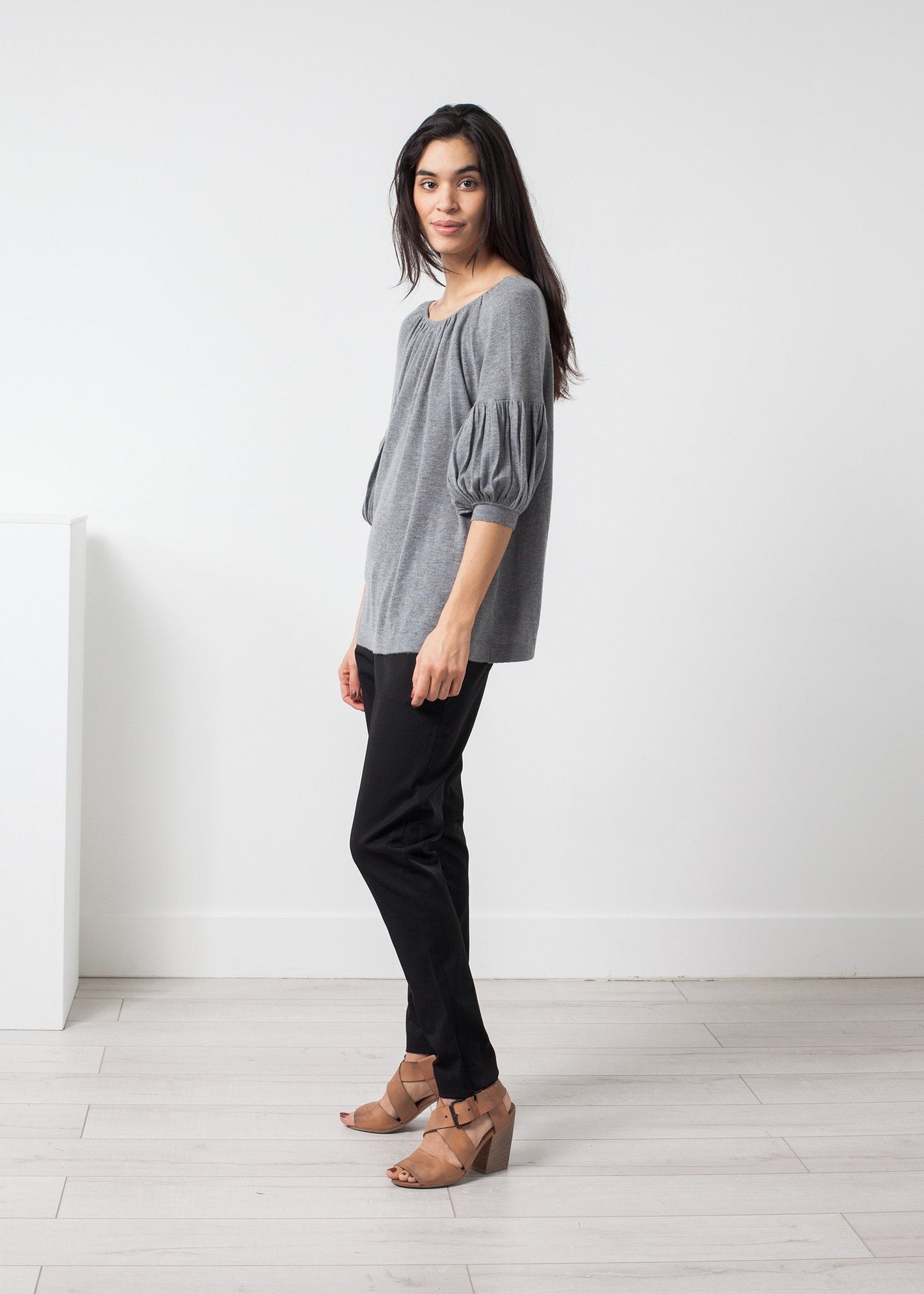 Cashmere Puff Sleeve Knit - annaclothes