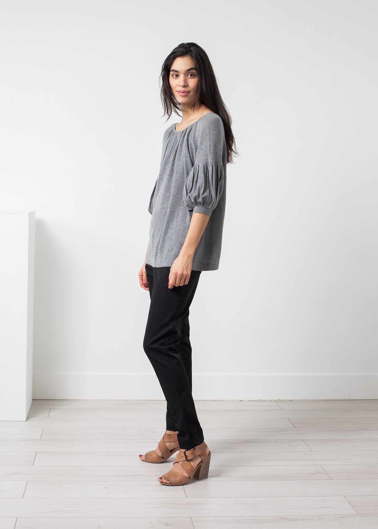 Cashmere Puff Sleeve Knit - annaclothes