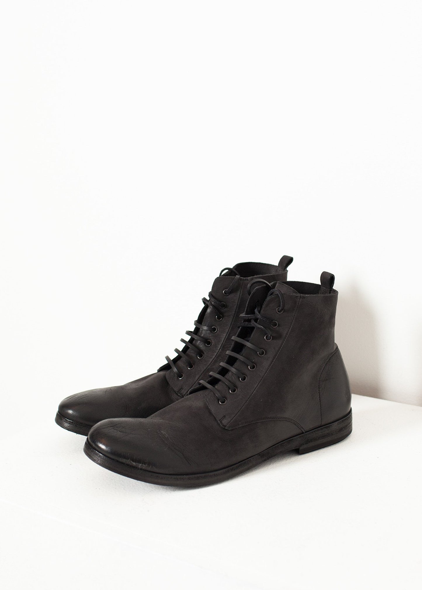 Combat Ankle Boot in Black - annaclothes