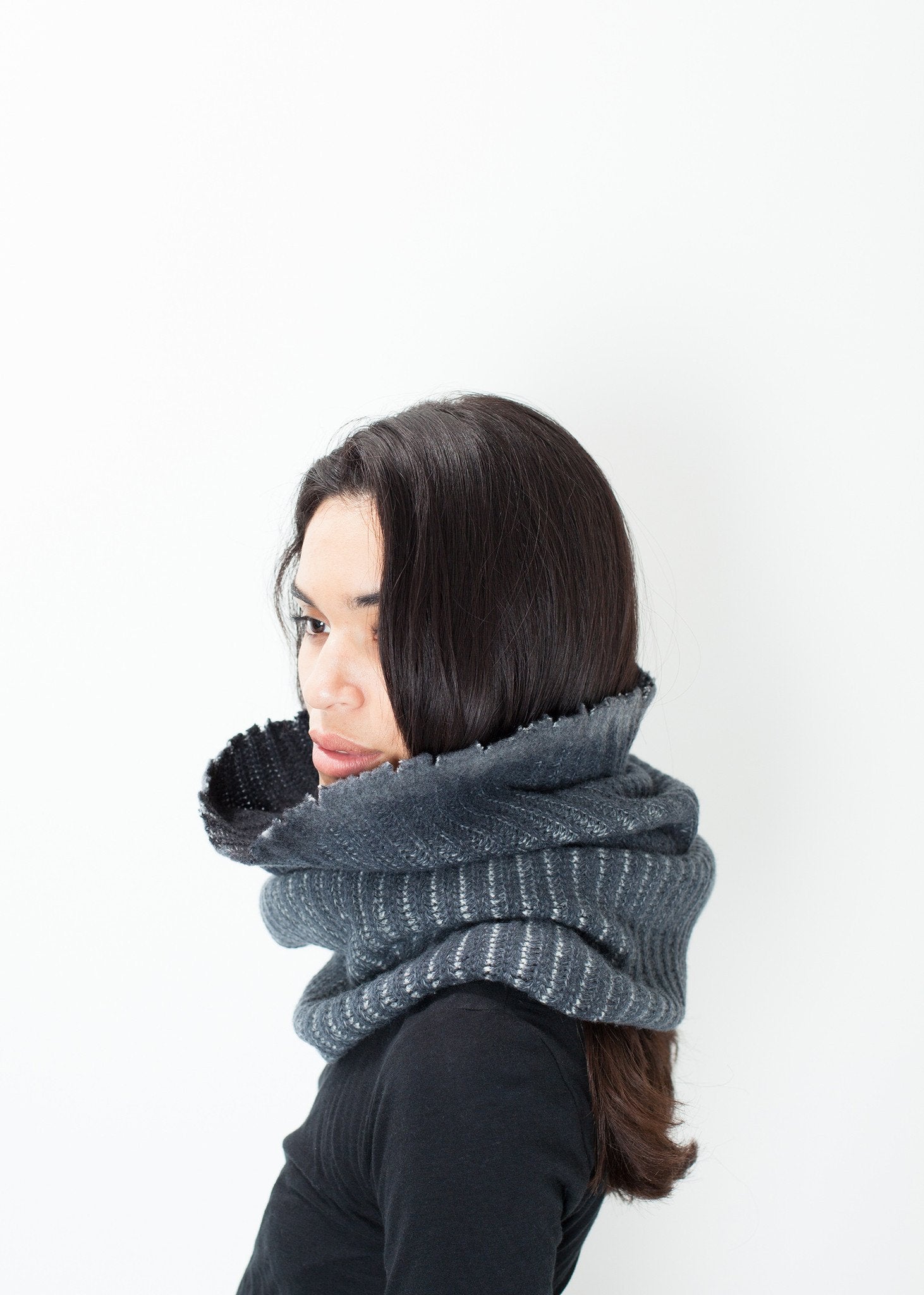 Knit Neck Warmer in Grey - annaclothes