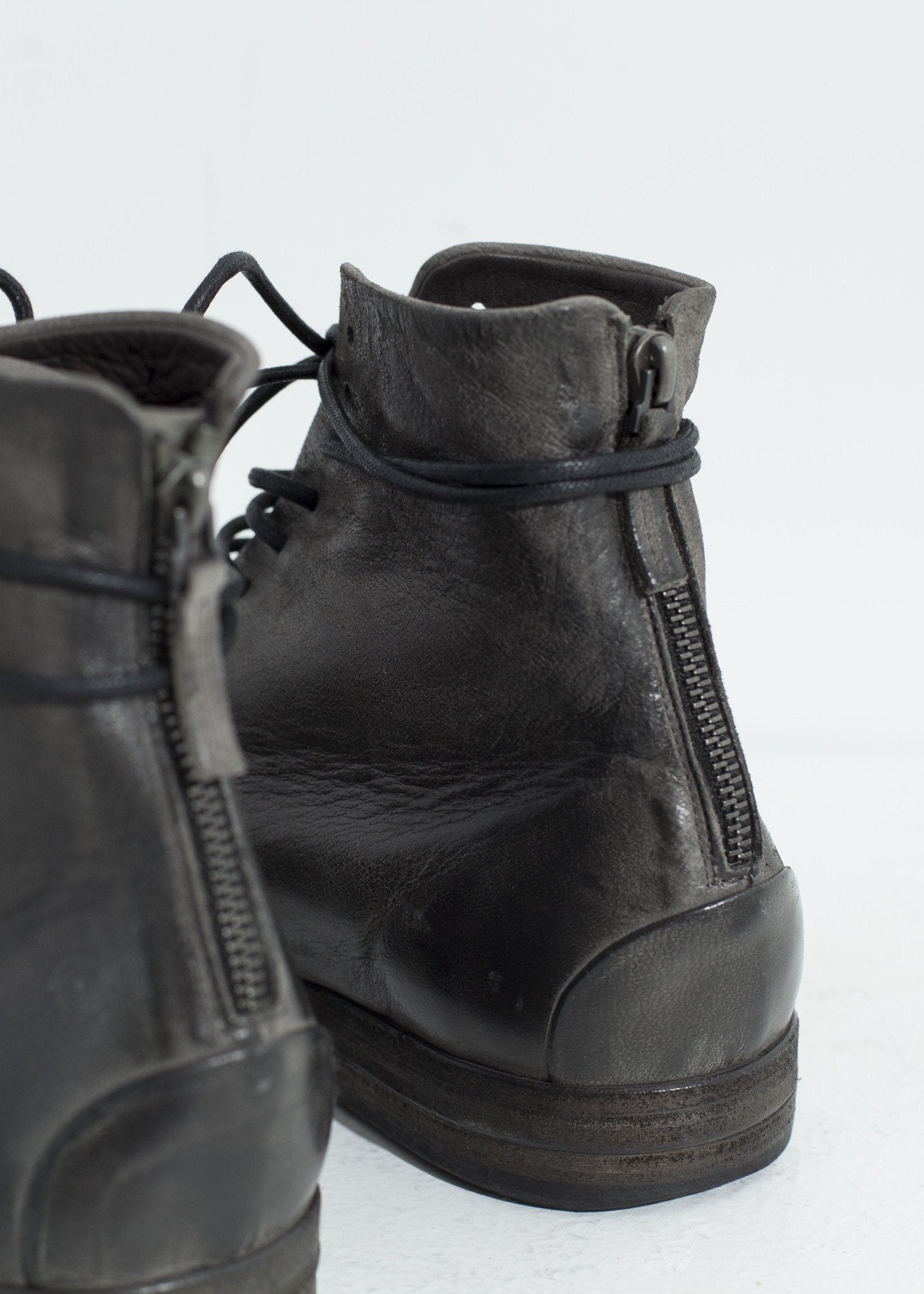 Listello Lace-Up Boot in Slate Grey - annaclothes