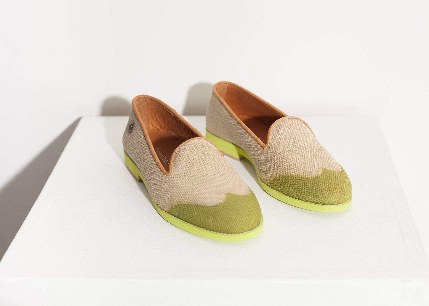 Wingtip Loafer in Lime - annaclothes