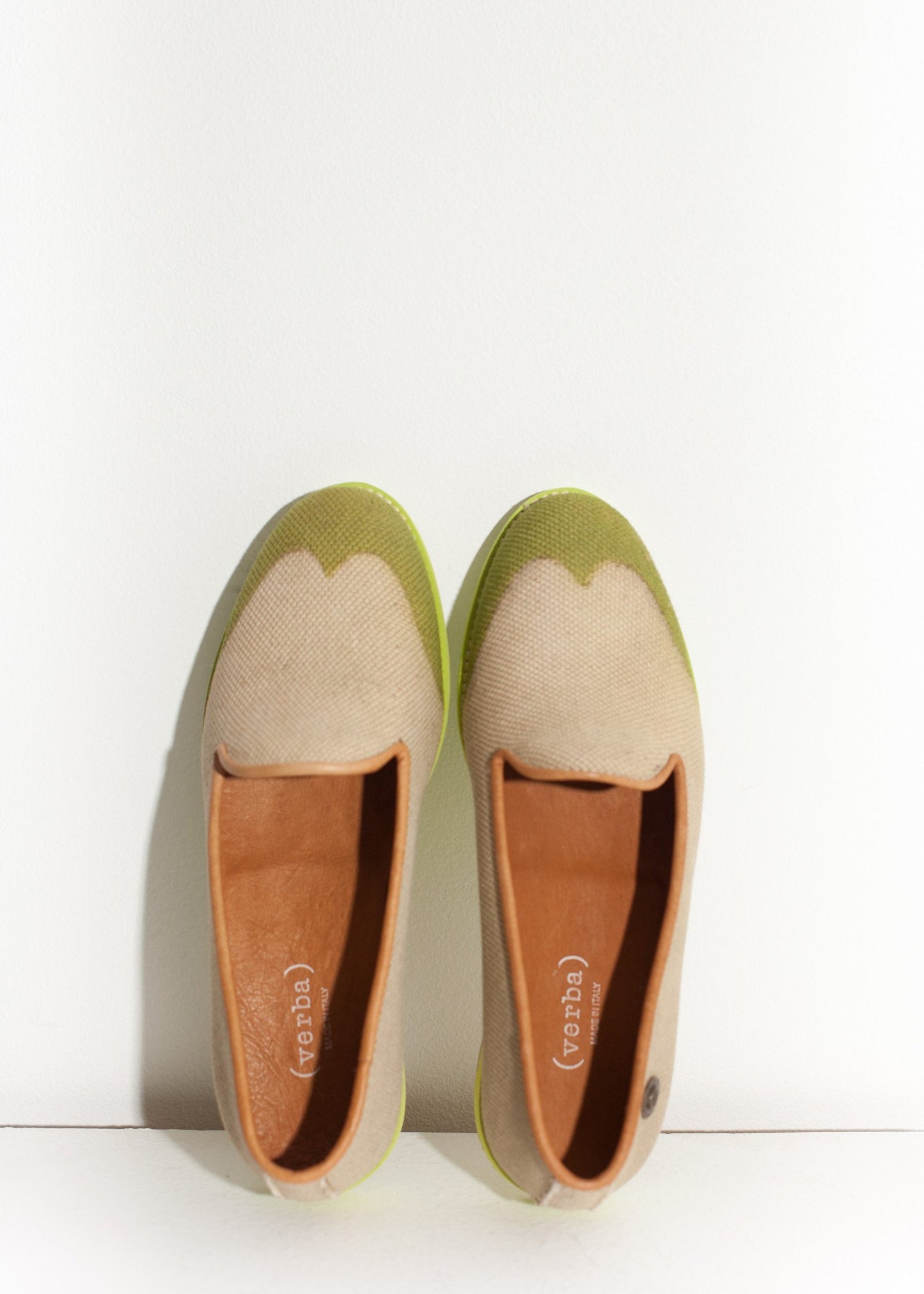 Wingtip Loafer in Lime - annaclothes