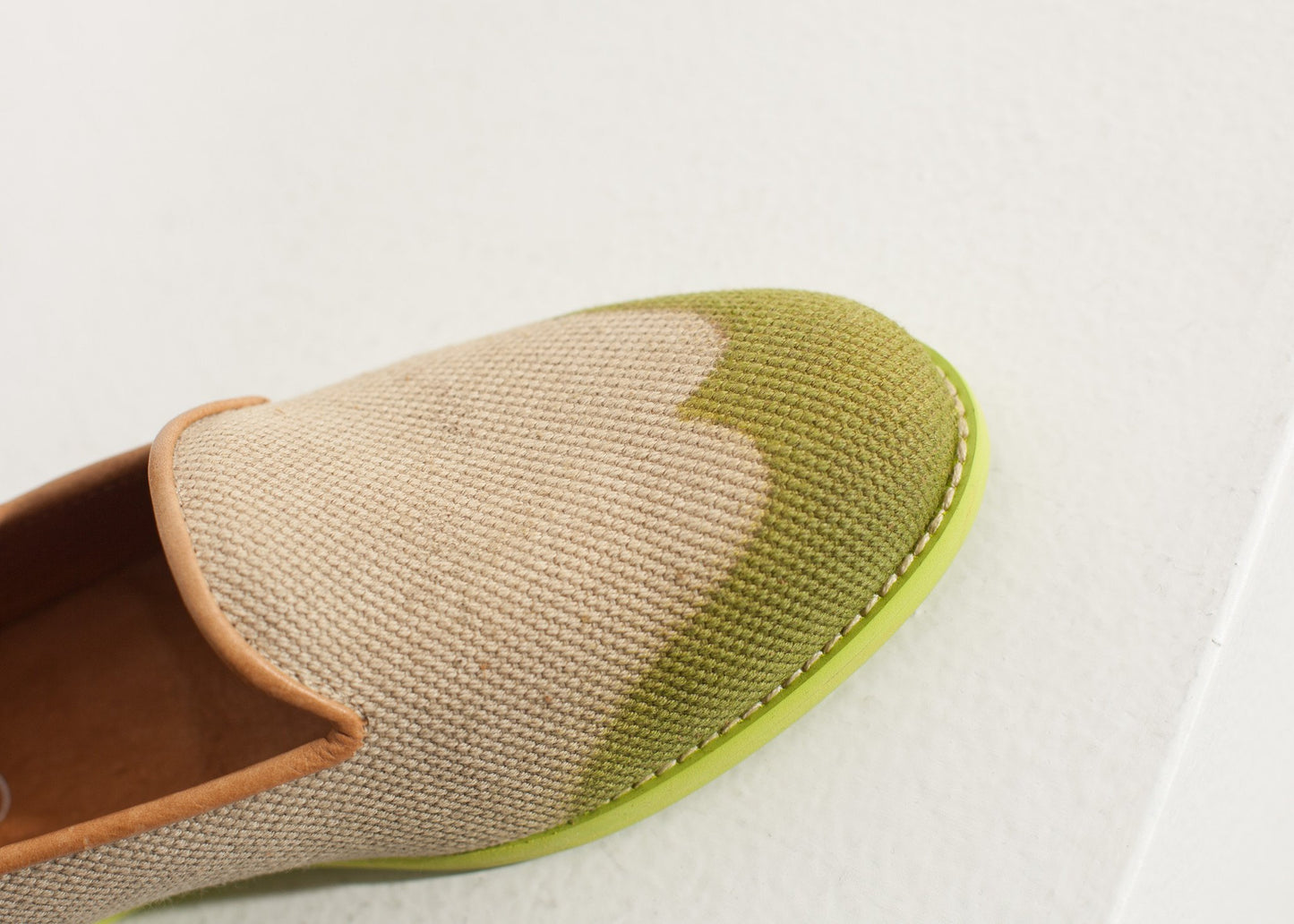 Wingtip Loafer in Lime - annaclothes