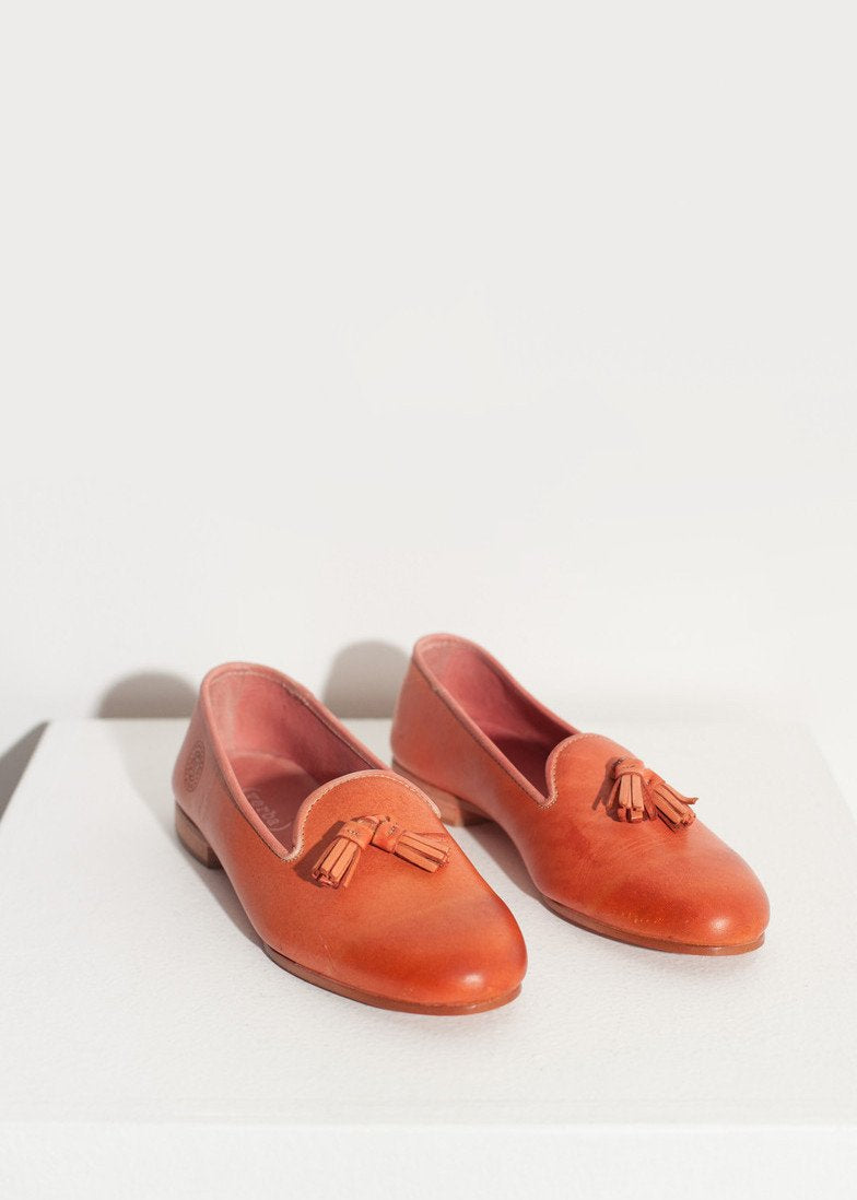 Leather Loafer in Rose - annaclothes
