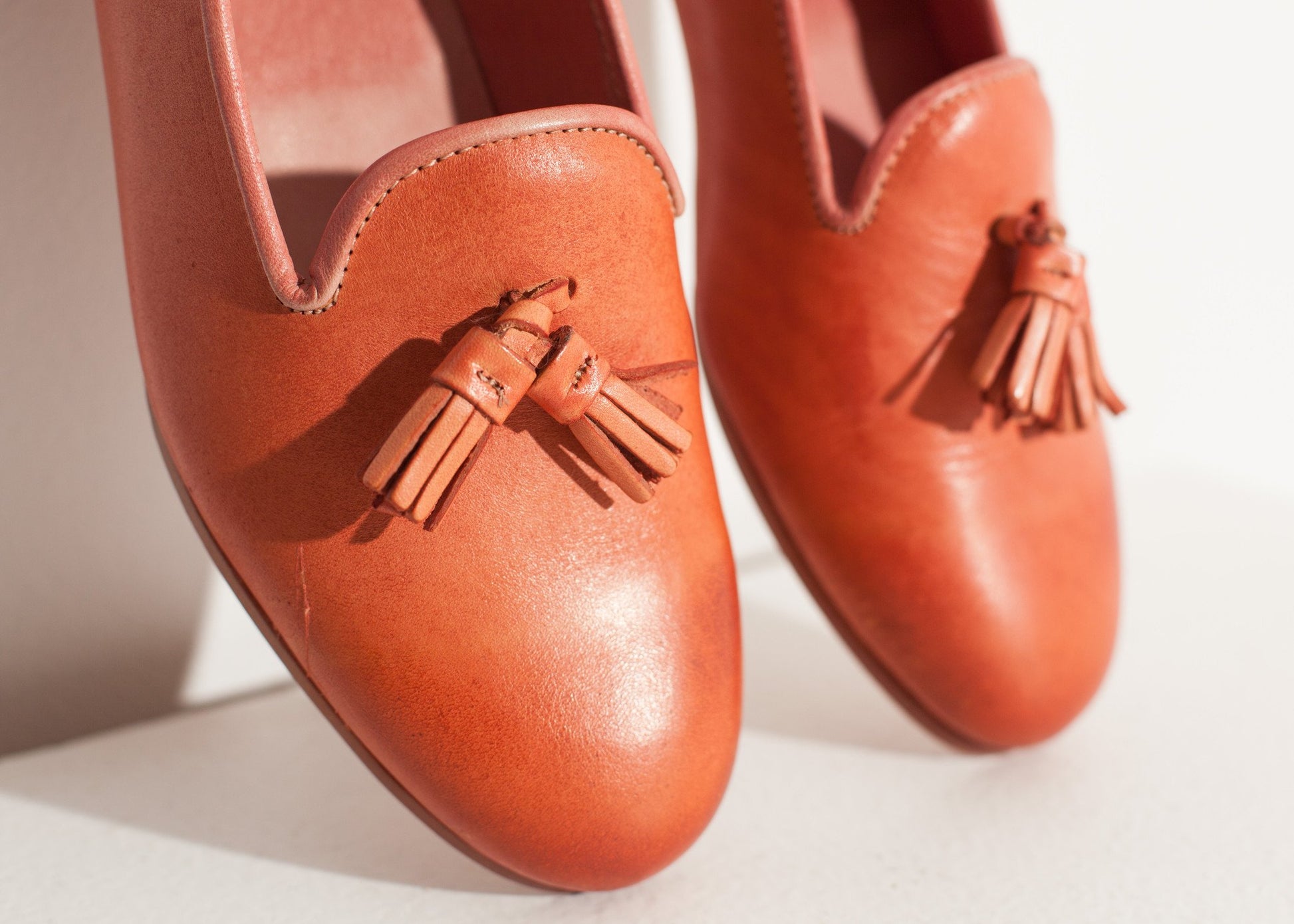 Leather Loafer in Rose - annaclothes