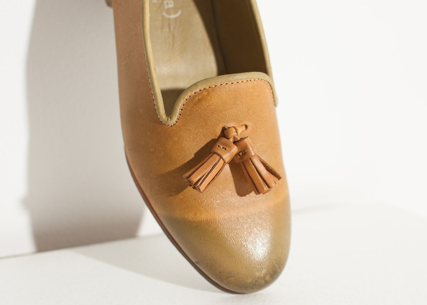 Leather Loafer in Lime - annaclothes