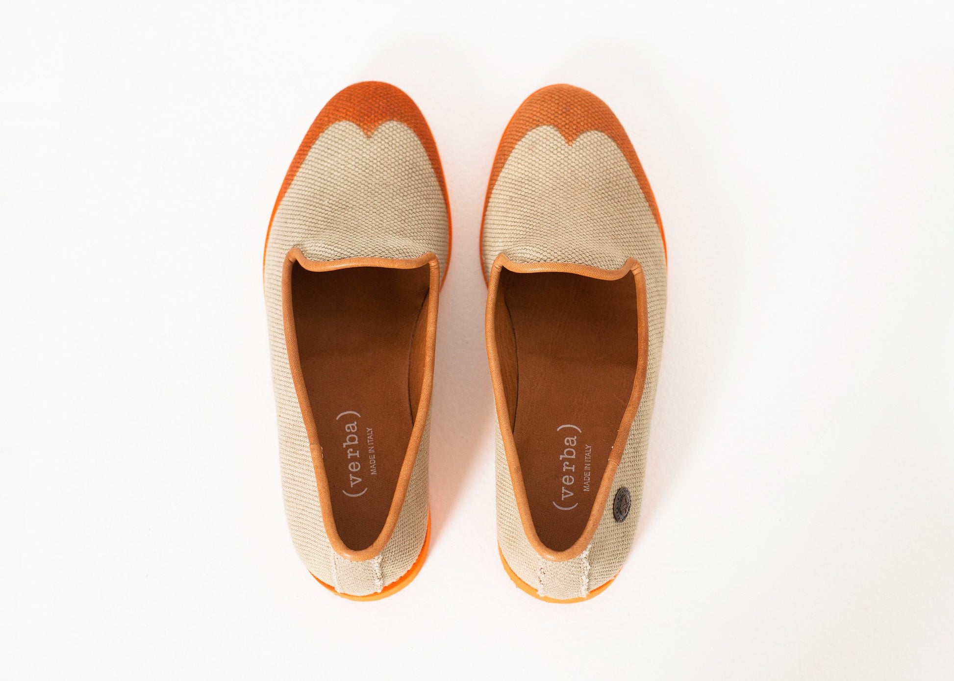 Wingtip Loafer in Orange - annaclothes