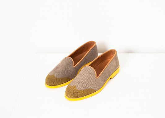 Wingtip Loafer in Yellow - annaclothes