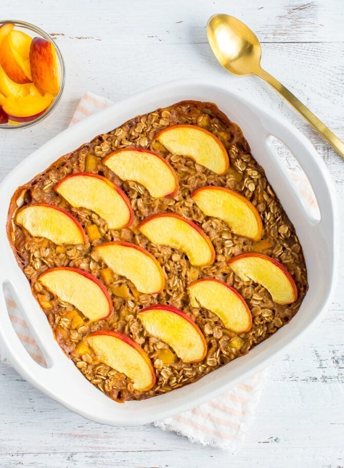 Peach Baked Oatmeal