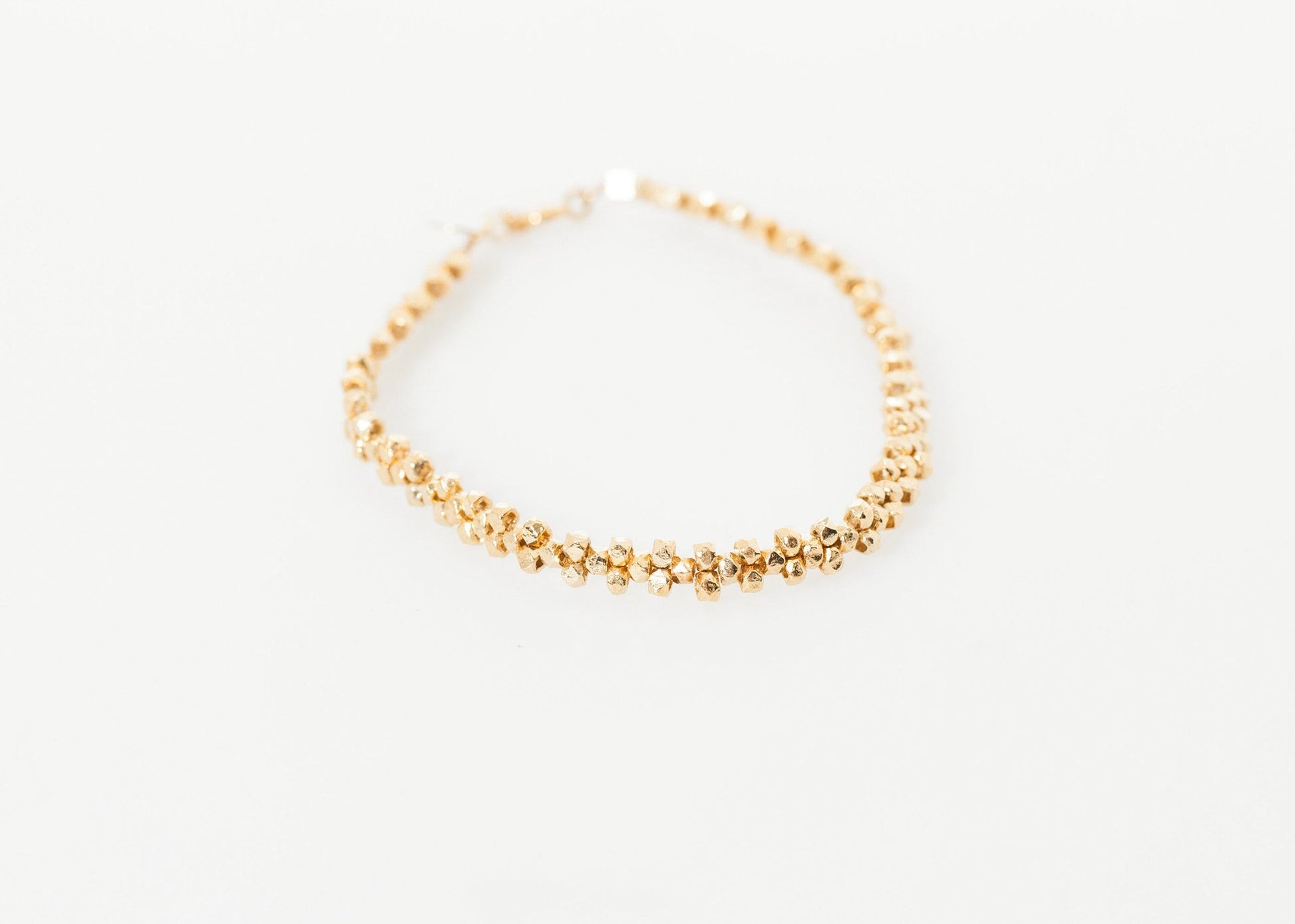 Lane Bead Bracelet in Gold Brass - annaclothes