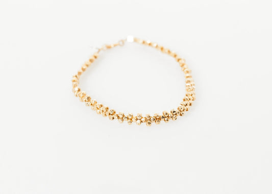 Lane Bead Bracelet in Gold Brass - annaclothes